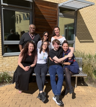 Jacob Hotten and family and nurses