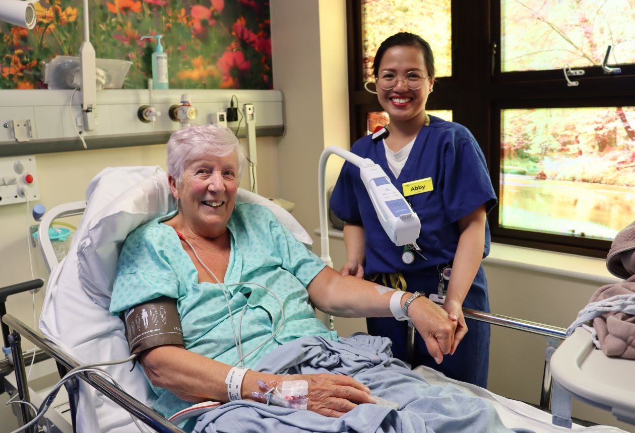 patient and staff member